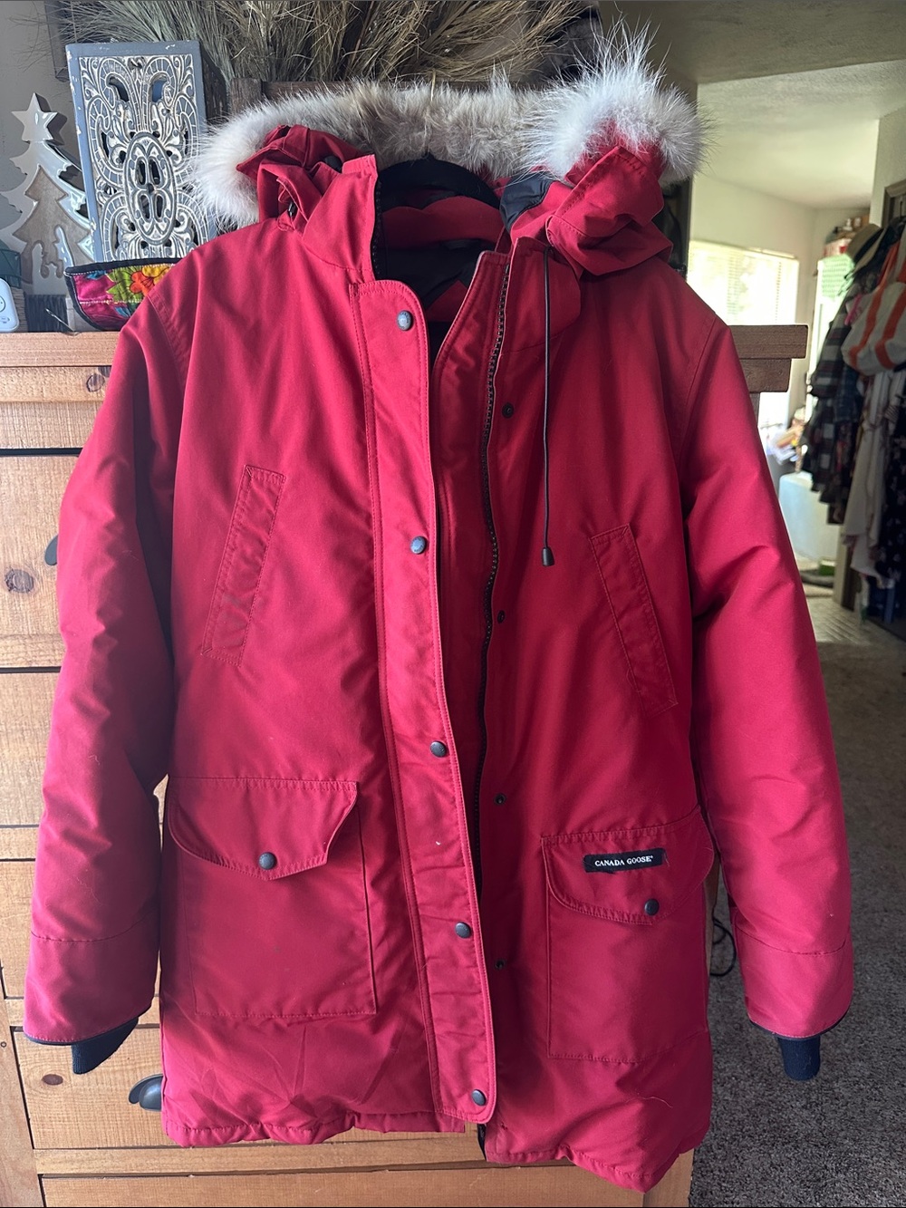 Canada Goose Coat with Fur Hood
